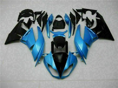 Kawasaki ZX6R 2009-2012 Verkleidungen - Blau Schwarz