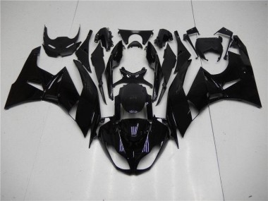 Kawasaki ZX6R 2009-2012 Verkleidungen - Glänzend Schwarz