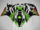 Kawasaki ZX6R 2009-2012 Verkleidungen - Grün Schwarz Rot Kawasaki ZX6R 2009-2012 Verkleidungen - Grün Schwarz Rot