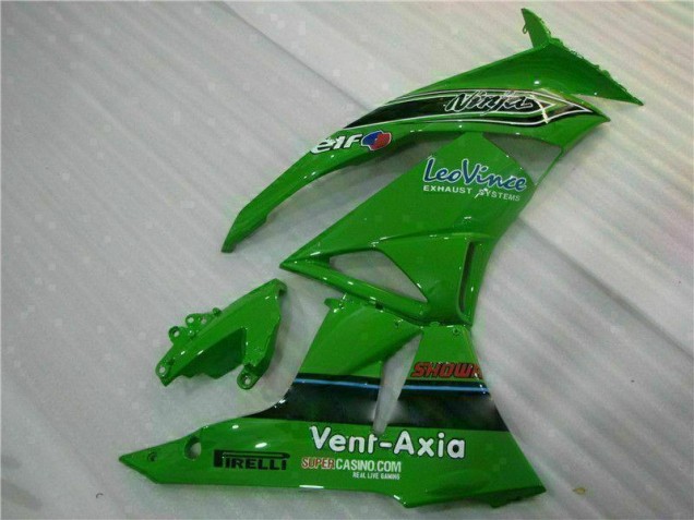 Kawasaki ZX6R 2009-2012 Verkleidungen - Grün Schwarzer LeoVince Kawasaki ZX6R 2009-2012 Verkleidungen - Grün Schwarzer LeoVince