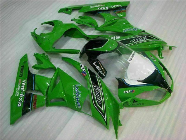 Kawasaki ZX6R 2009-2012 Verkleidungen - Grün Schwarzer LeoVince Kawasaki ZX6R 2009-2012 Verkleidungen - Grün Schwarzer LeoVince