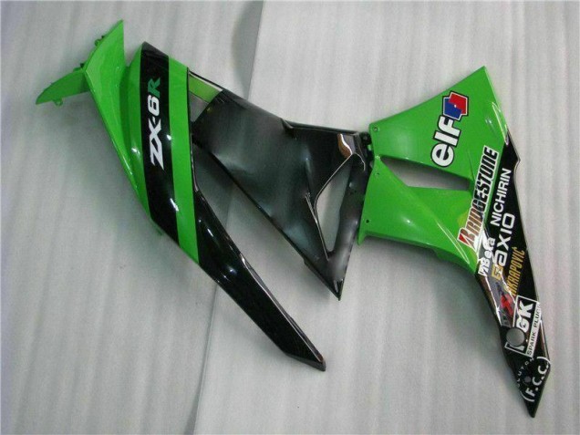 Kawasaki ZX6R 2009-2012 Verkleidungen Komplett Sets - Schwarz Grün Kawasaki ZX6R 2009-2012 Verkleidungen Komplett Sets - Schwarz Grün