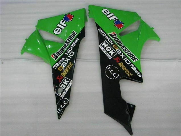 Kawasaki ZX6R 2009-2012 Verkleidungen Komplett Sets - Schwarz Grün Kawasaki ZX6R 2009-2012 Verkleidungen Komplett Sets - Schwarz Grün