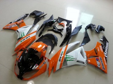 Kawasaki ZX6R 2009-2012 Verkleidungen - Orange Monster