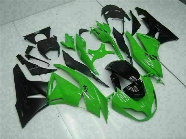 Kawasaki ZX6R 2009-2012 Verkleidungen & Plastik - Schwarz Grün Kawasaki ZX6R 2009-2012 Verkleidungen & Plastik - Schwarz Grün