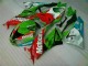Kawasaki ZX6R 2009-2012 Verkleidungen - Rot Grün Motocard