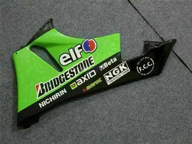 Kawasaki ZX6R 2009-2012 Verkleidungen - Schwarz Grün 3M Touch4 Kawasaki ZX6R 2009-2012 Verkleidungen - Schwarz Grün 3M Touch4
