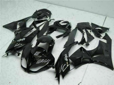 Kawasaki ZX6R 2009-2012 Verkleidungen - Schwarz Weiß Ninja 636