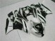 Kawasaki ZX6R 2009-2012 Verkleidungen - Weiß Schwarz