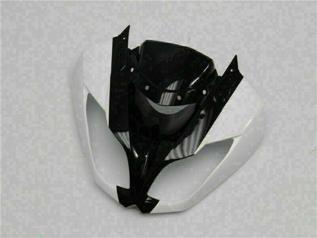 Kawasaki ZX6R 2009-2012 Verkleidungen - Weiß Schwarz