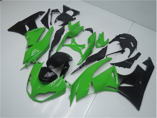 Kawasaki ZX6R 2009-2012 Vollverkleidung - Grün Schwarz