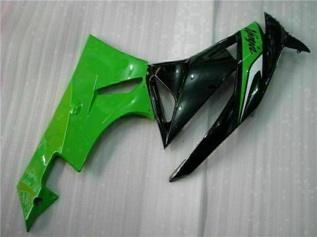 Kawasaki ZX6R 2009-2012 Vollverkleidung - Schwarz Grün