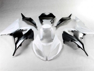 Kawasaki ZX6R 2013-2018 Verkleidung - Weiß Schwarz