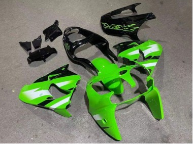 Kawasaki ZX9R 2000-2001 Verkleidungen - Grün Glänzend Schwarz
