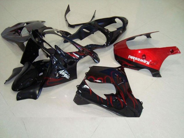 Kawasaki ZX9R 2000-2001 Verkleidungen - Rot Flamme Kawasaki ZX9R 2000-2001 Verkleidungen - Rot Flamme