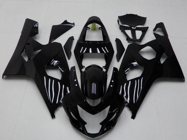 Suzuki GSXR 600/750 Motorrad Verkleidung 2004-2005 - Glanzendes Schwarz