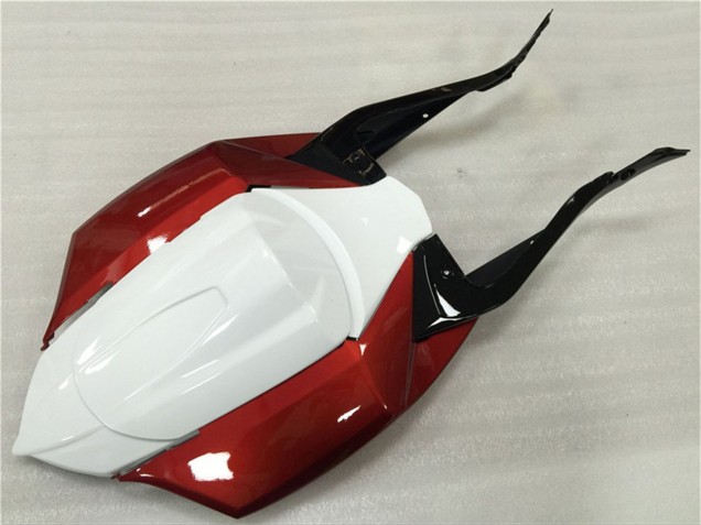 Suzuki GSXR 600/750 Motorrad Verkleidung 2008-2010 - Weiss Rot Glanzendes Schwarz