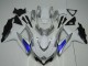 Suzuki GSXR 600/750 Motorrad Verkleidung 2008-2010 - Silber Weiss Blau Schwarz