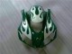 Honda CBR1000RR Motorrad Verkleidung 2006-2007 - Weiss Grun Flamme