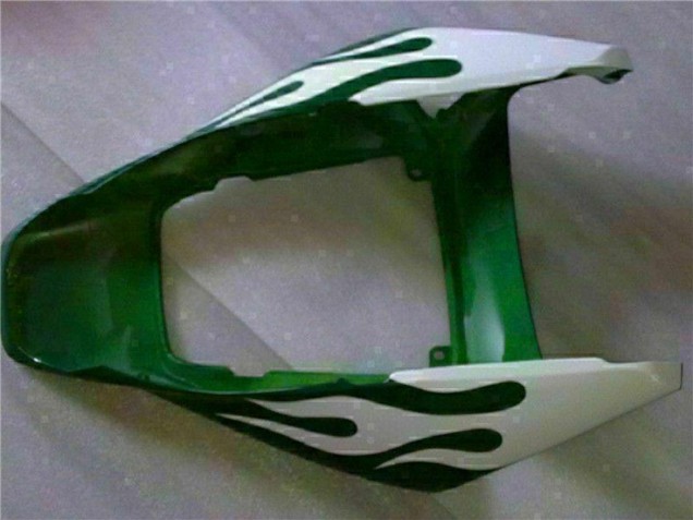 Honda CBR1000RR Motorrad Verkleidung 2006-2007 - Weiss Grun Flamme