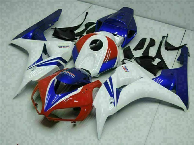 Honda CBR1000RR Motorrad Verkleidung Kit 2006-2007 - Weiss Rot Blau HRC