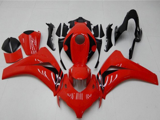 Honda CBR1000RR Motorrad Verkleidung 2008-2011 - Rot Glanzendes Schwarz