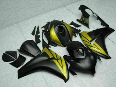 Honda CBR1000RR Motorrad Verkleidung 2008-2011 - Matt Schwarz Gold