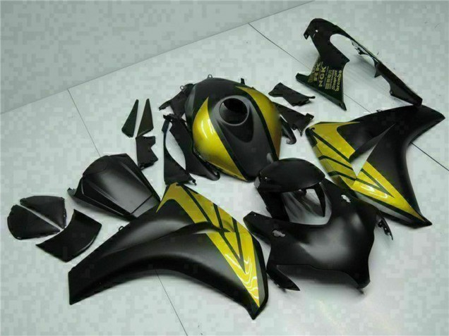 Honda CBR1000RR Motorrad Verkleidung 2008-2011 - Matt Schwarz Gold