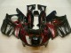 Honda CBR600 F3 Motorrad Verkleidung 1995-1996 - Glanzendes Schwarz Rot Flamme