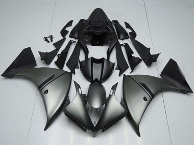 Yamaha YZF R1 Motorrad Verkleidung 2012-2014 - Matt Grau Matt Schwarz