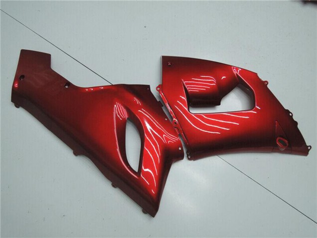 Kawasaki ZX6R Motorrad Verkleidung 2005-2006 - Bonbon Rot