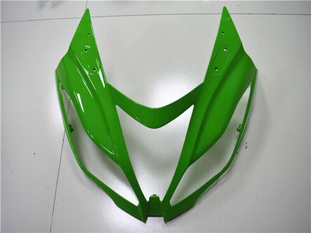 Kawasaki ZX6R Motorrad Verkleidung 2013-2018 - Grun Weiss Glanzendes Schwarz