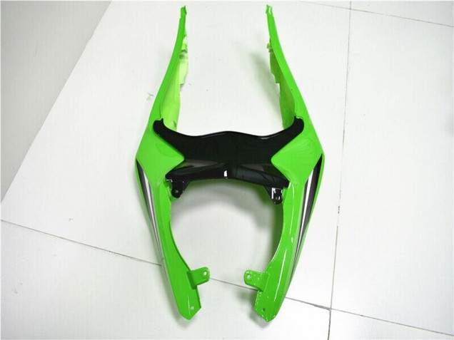 Kawasaki ZX6R Motorrad Verkleidung 2013-2018 - Grun Weiss Glanzendes Schwarz