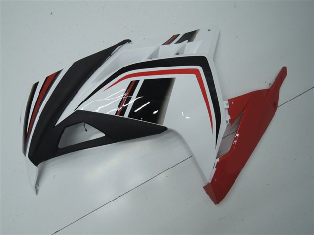 Kawasaki Ninja 300 EX300R Motorrad Verkleidung 2013-2024 - Weiss Rot Schwarz