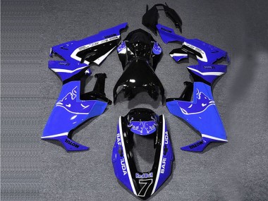 Honda CBR1000RR Motorrad Verkleidung 2017-2023 - Blau Weiss Glanzendes Schwarz Bull