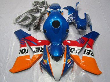 Honda CBR1000RR Motorrad Verkleidung 2008-2011 - Orange Weiss Rot Blau Repsol
