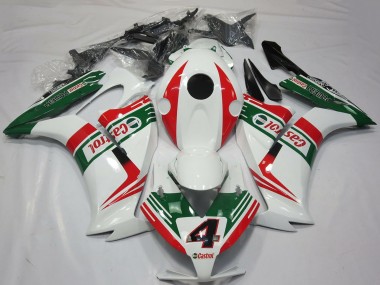 Honda CBR1000RR Motorrad Verkleidung 2012-2016 - Weiss Rot Grun Castrol 4