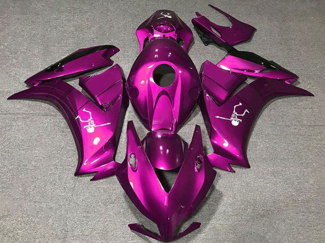 Honda CBR1000RR Motorrad Verkleidung 2012-2016 - Dunkel Rosa Glanzendes Schwarz