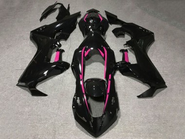 Honda CBR1000RR Motorrad Verkleidung 2017-2023 - Glanzendes Schwarz Rosa Linie