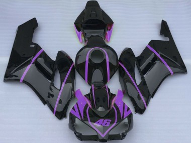 Honda CBR1000RR Motorrad Verkleidung 2004-2005 - Glanzendes Schwarz Lila