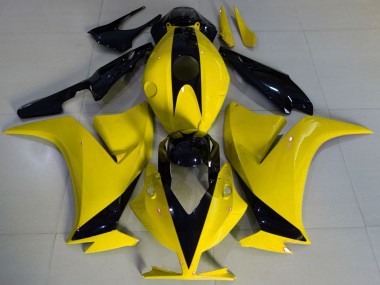 Honda CBR1000RR Motorrad Verkleidung 2012-2016 - Gelb Glanzendes Schwarz