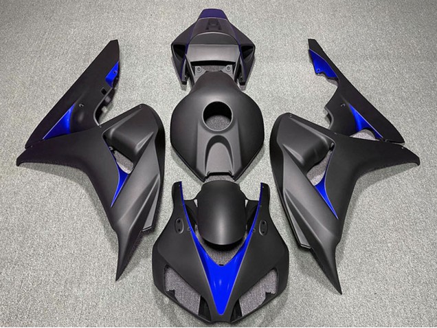 Honda CBR1000RR Motorrad Verkleidung 2006-2007 - Matt Schwarz Blau
