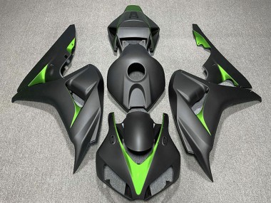 Honda CBR1000RR Motorrad Verkleidung 2006-2007 - Matt Schwarz Grun