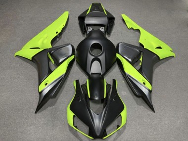 Honda CBR1000RR Motorrad Verkleidung 2006-2007 - Grun Matt Schwarz