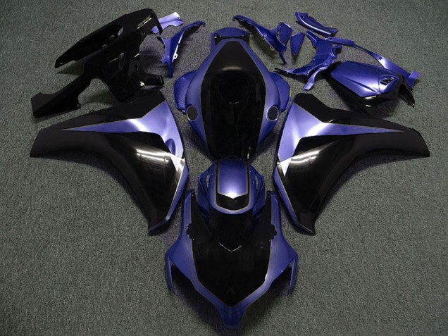 Honda CBR1000RR Motorrad Verkleidung 2008-2011 - Lila Glanzendes Schwarz Massgeschneidert