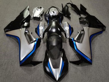 Honda CBR1000RR Motorrad Verkleidung 2017-2023 - Silber Blau Glanzendes Schwarz