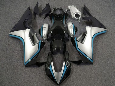 Honda CBR1000RR Motorrad Verkleidung 2017-2023 - Silber Hellblau Glanzendes Schwarz