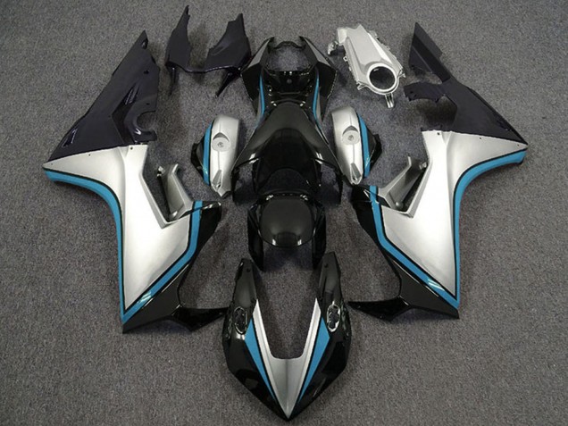 Honda CBR1000RR Motorrad Verkleidung 2017-2023 - Silber Hellblau Glanzendes Schwarz