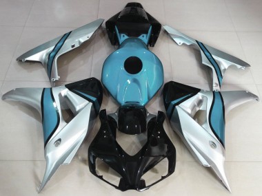 Honda CBR1000RR Motorrad Verkleidung 2006-2007 - Silber Hellblau Glanzendes Schwarz