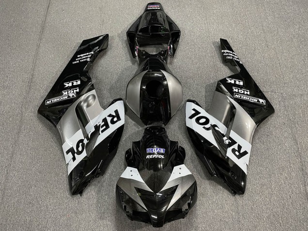 Honda CBR1000RR Motorrad Verkleidung 2004-2005 - Silber Weiss Glanzendes Schwarz Repsol